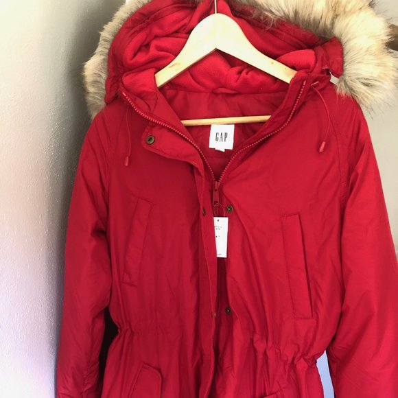 NWT Gap Down Parka Winter Jacket size Small Tall - Picture 1 of 10